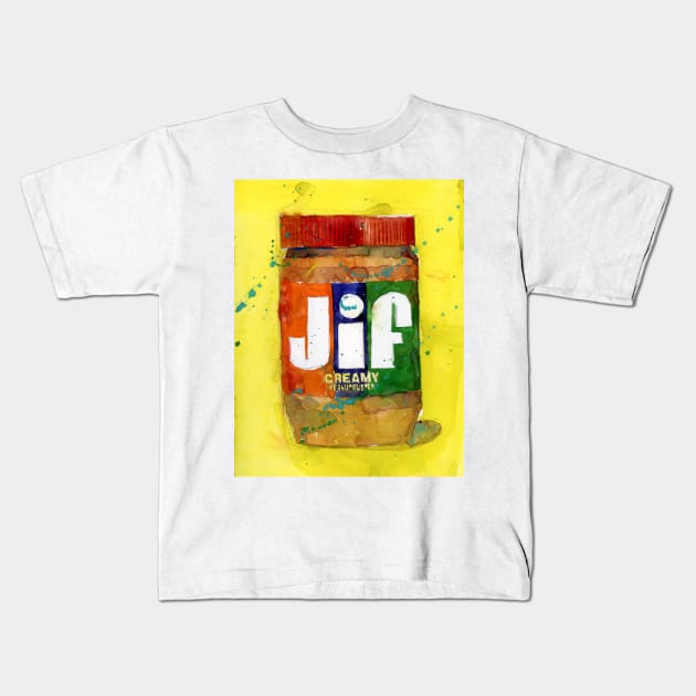 Jif Peanut Butter - Vintage - Kitchen Art Kids T-Shirt by dfrdesign